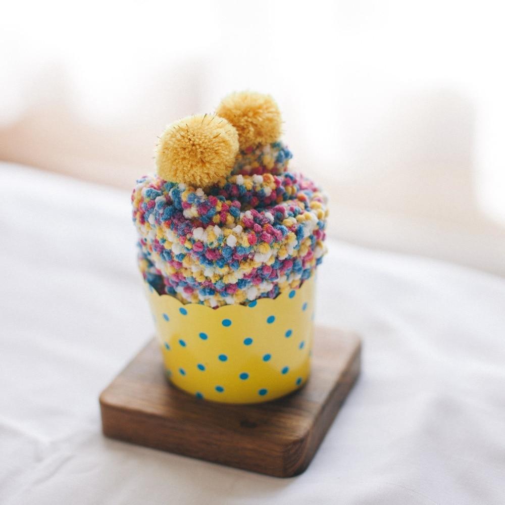 PomPom - Speckled Cupcake Socks Viskana