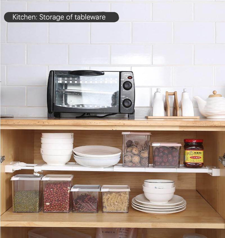 Viskana No-Drill Adjustable Kitchen Cabinet Organizer Rack