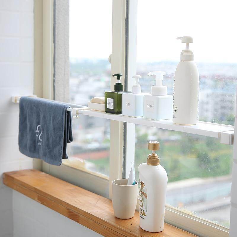 Viskana No-Drill Adjustable Kitchen Cabinet Organizer Rack