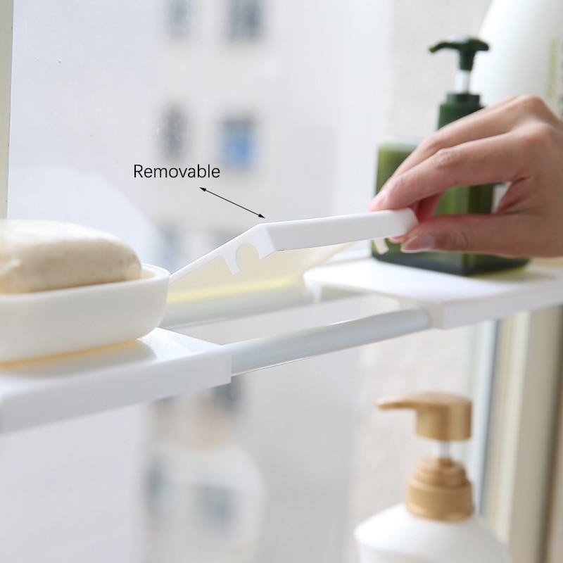 Viskana No-Drill Adjustable Kitchen Cabinet Organizer Rack