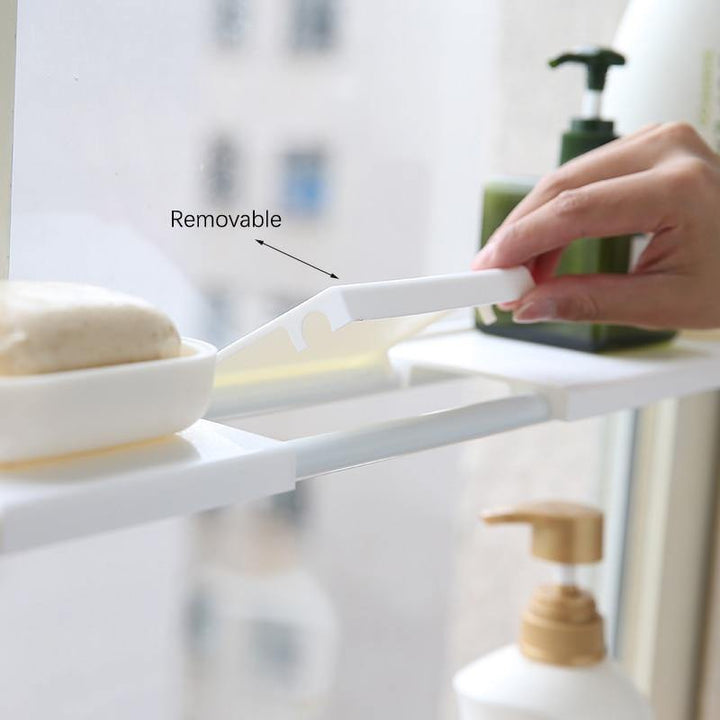 Viskana No-Drill Adjustable Kitchen Cabinet Organizer Rack