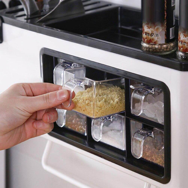 Viskana Multipurpose Useful Shelf Seasoning Storage Organizer with Phone Holder