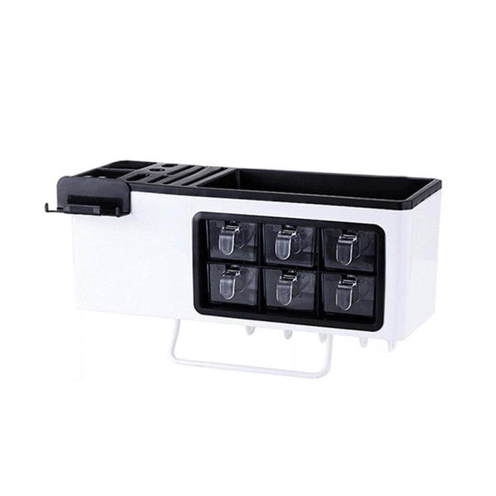 Viskana Multipurpose Useful Shelf Seasoning Storage Organizer with Phone Holder