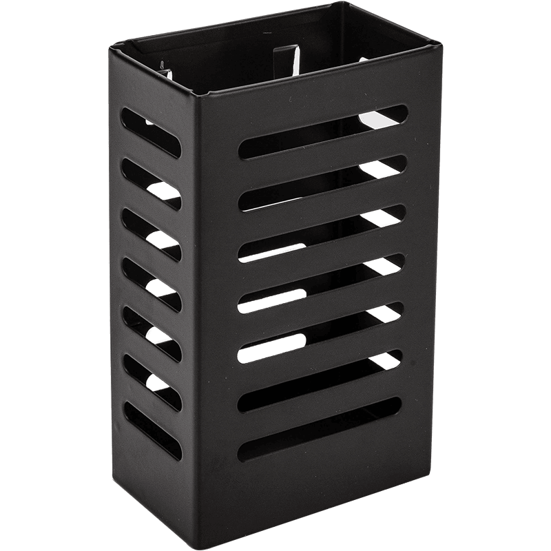 Viskana Mat Black No Drill Metal Kitchen Storage