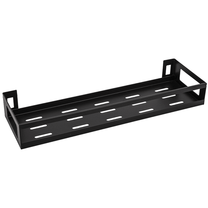 Viskana Mat Black No Drill Metal Kitchen Storage