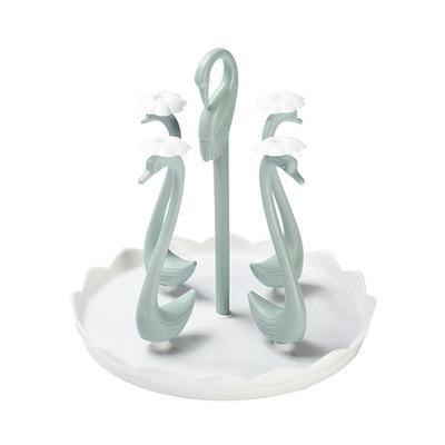 Viskana Glass Cup Swan Automatic Drainer