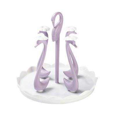 Viskana Glass Cup Swan Automatic Drainer