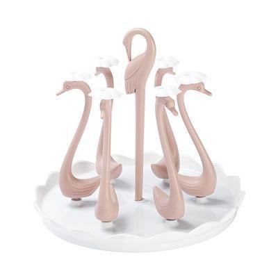 Viskana Glass Cup Swan Automatic Drainer