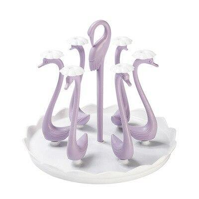 Viskana Glass Cup Swan Automatic Drainer