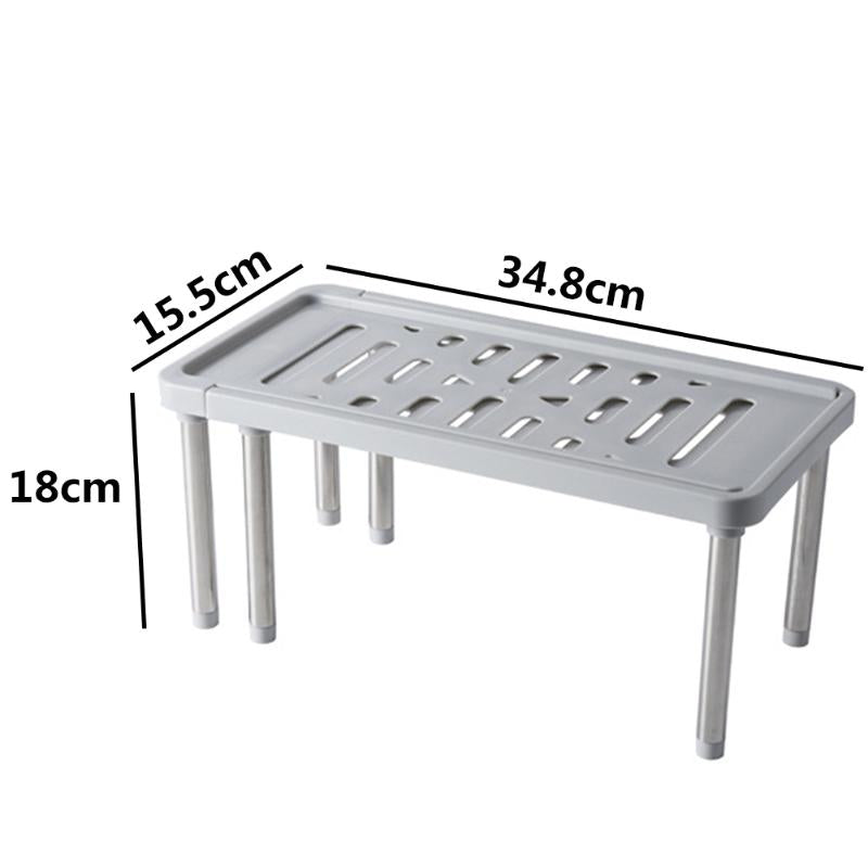 Viskana Space Saving Retractable Cabinet Organizer Shelf