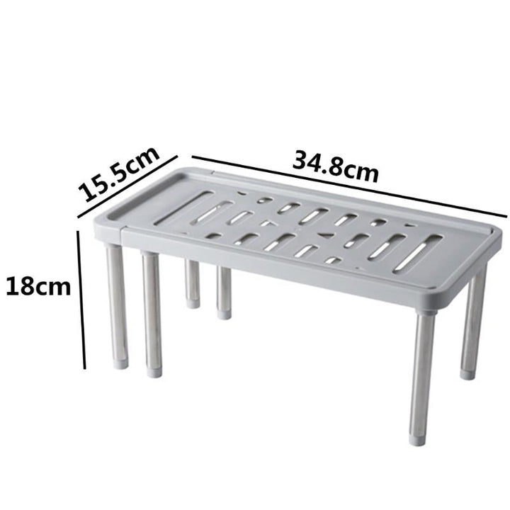 Viskana Space Saving Retractable Cabinet Organizer Shelf