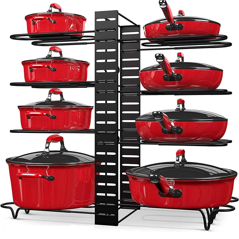 Viskana Adjustable Multi-Tier Kitchen Pan Organizer