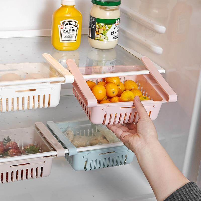 Viskana Adjustable Fridge Storage Drawer