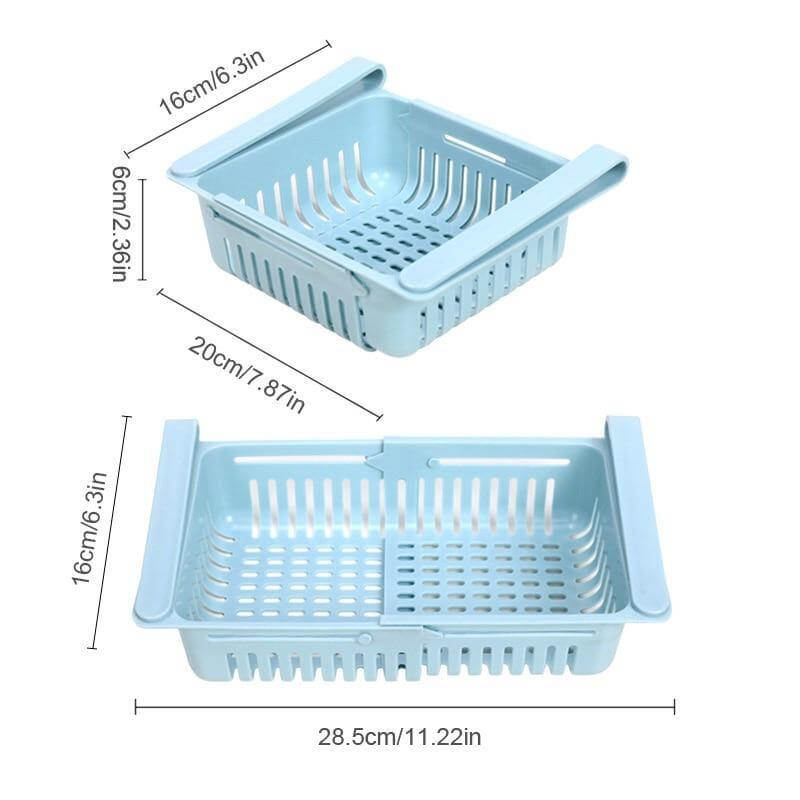 Viskana Adjustable Fridge Storage Drawer