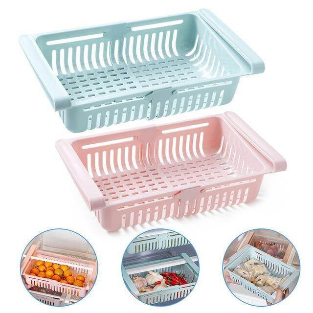 Viskana Adjustable Fridge Storage Drawer