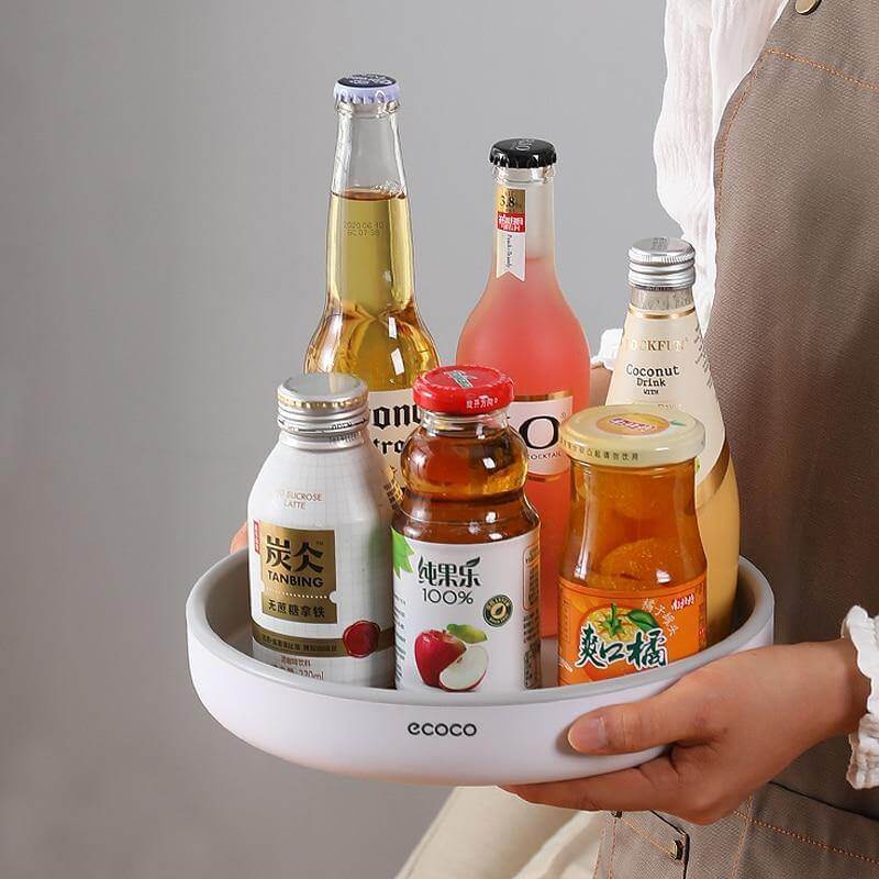 Viskana 360° Rotating Tray Seasoning Bottle Organizer