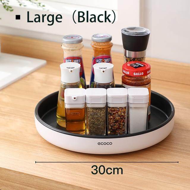 Viskana 360° Rotating Tray Seasoning Bottle Organizer
