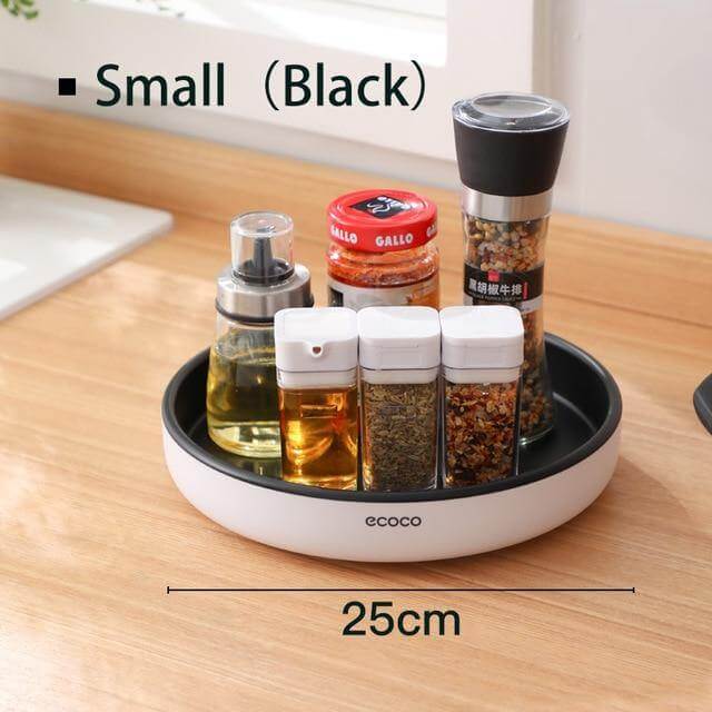Viskana 360° Rotating Tray Seasoning Bottle Organizer