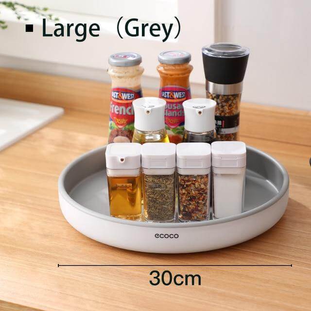 Viskana 360° Rotating Tray Seasoning Bottle Organizer