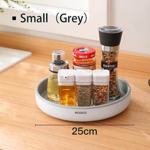 Viskana 360° Rotating Tray Seasoning Bottle Organizer