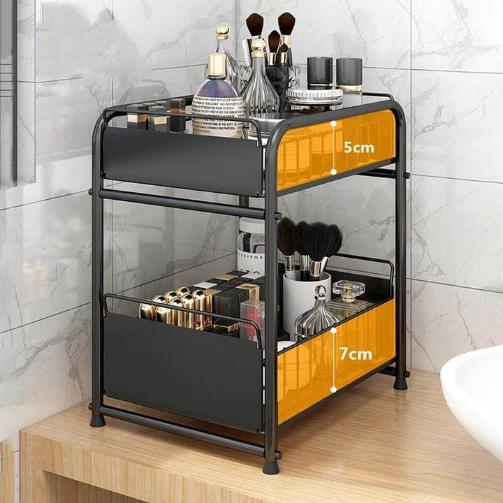 Viskana 2-Tier Organizer with Sliding Kitchen Storage Drawers