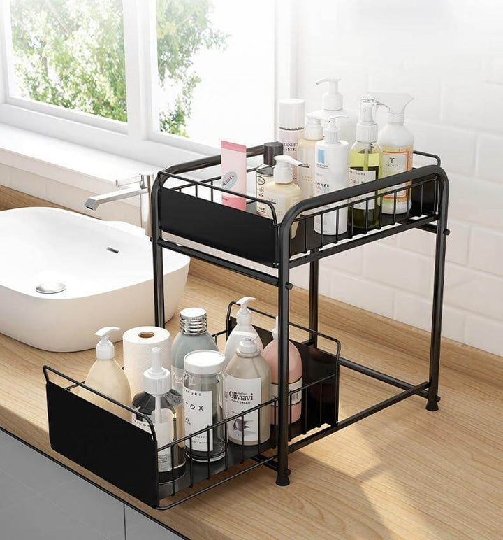 Viskana 2-Tier Organizer with Sliding Kitchen Storage Drawers
