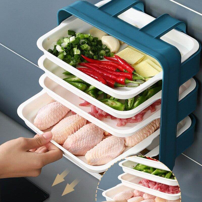Viskana Wall-Mounted Space Saving Kitchen Organizer