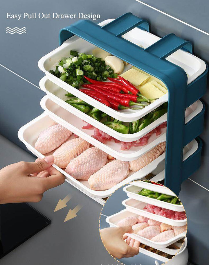 Viskana Wall-Mounted Space Saving Kitchen Organizer