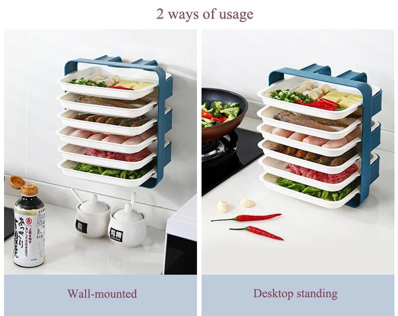 Viskana Wall-Mounted Space Saving Kitchen Organizer