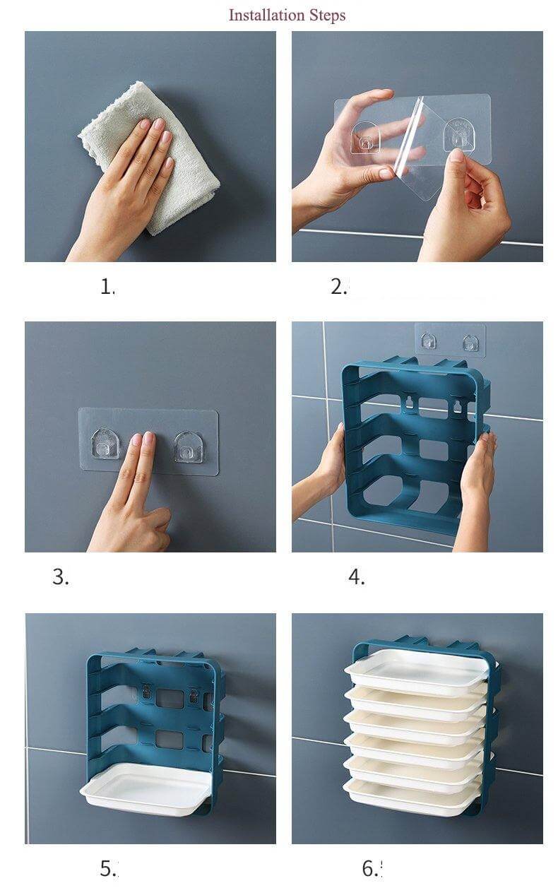Viskana Wall-Mounted Space Saving Kitchen Organizer