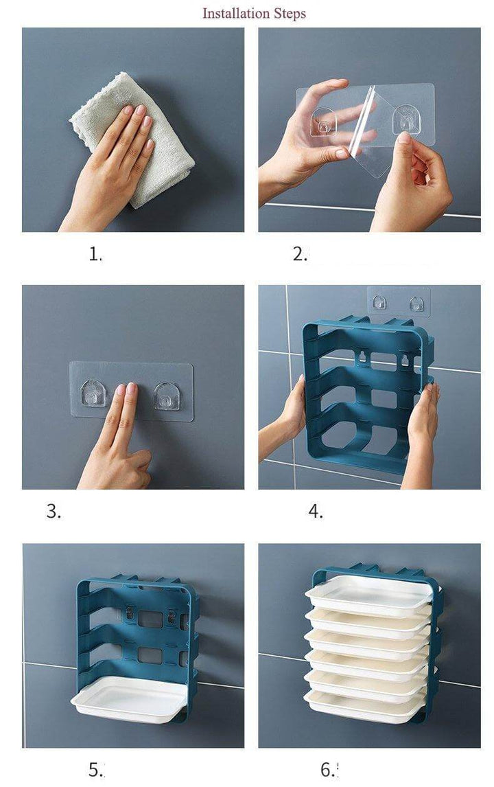 Viskana Wall-Mounted Space Saving Kitchen Organizer