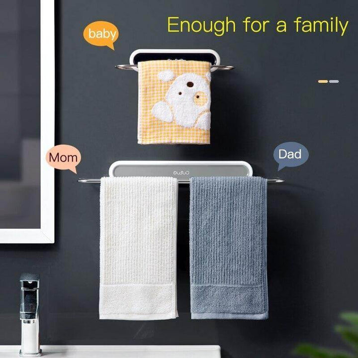 Viskana Stainless Steel Wall-Mounted Foldable Towel Hanger