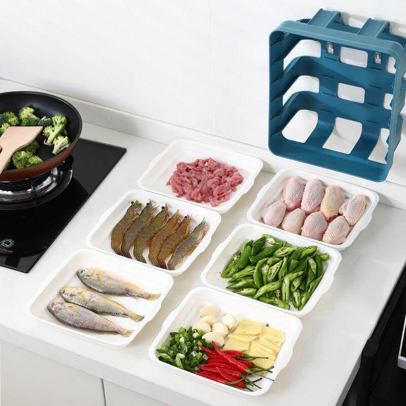 Viskana Wall-Mounted Multi Layer Kitchen Food Cooking Organizer