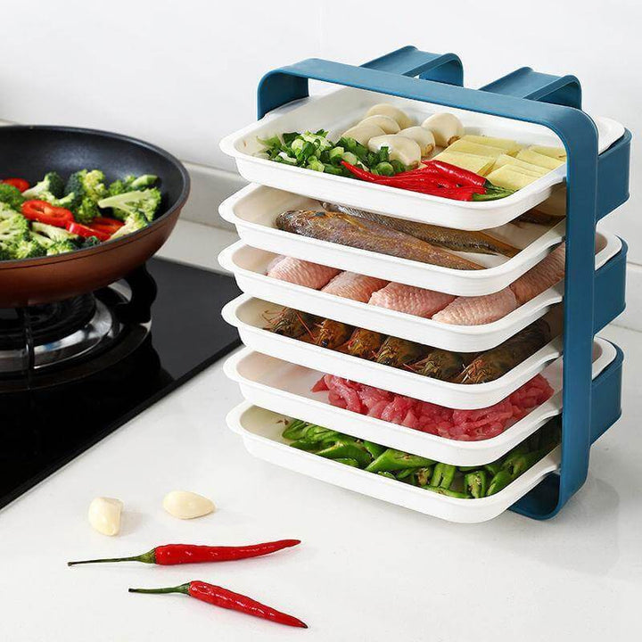 Viskana Wall-Mounted Multi Layer Kitchen Food Cooking Organizer