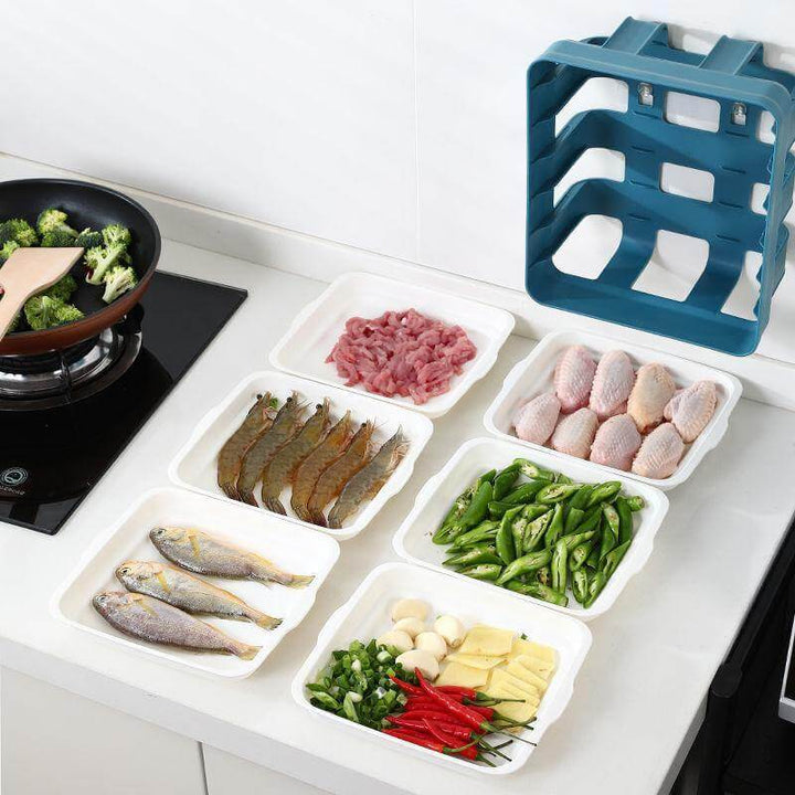 Viskana Wall-Mounted Multi Layer Kitchen Food Cooking Organizer