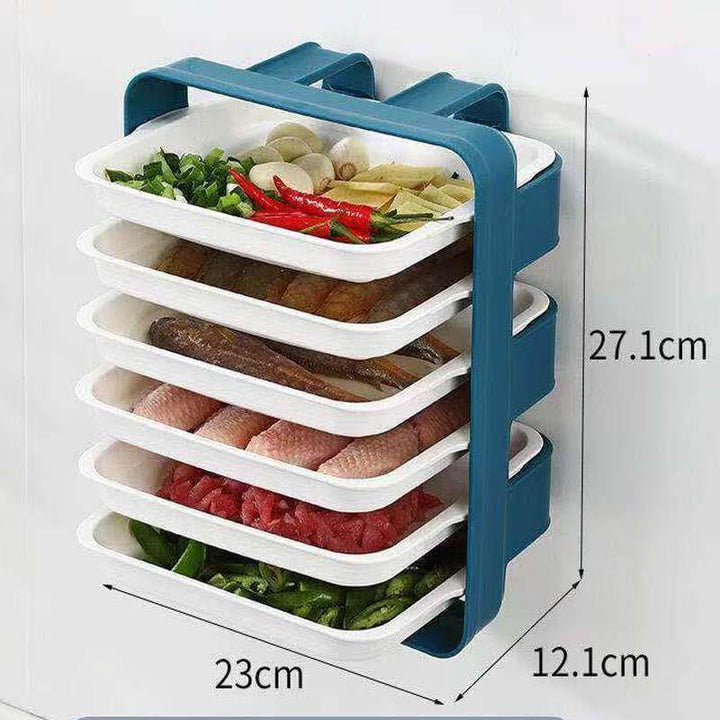 Viskana Wall-Mounted Multi Layer Kitchen Food Cooking Organizer
