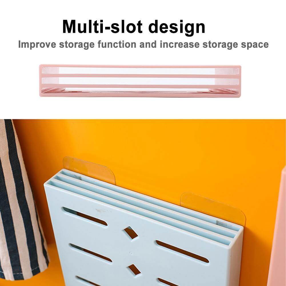 Viskana 2PCS Square Pastel Mavi Wall-Mounted Knife Organizer