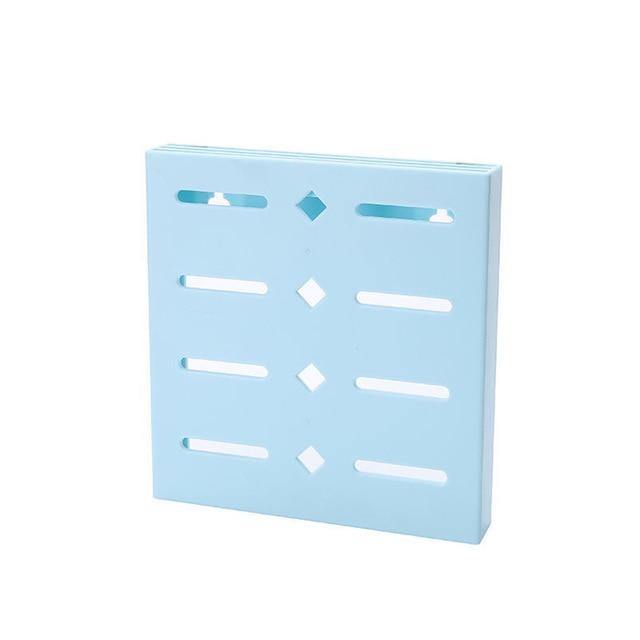 Viskana 2PCS Square Pastel Mavi Wall-Mounted Knife Organizer