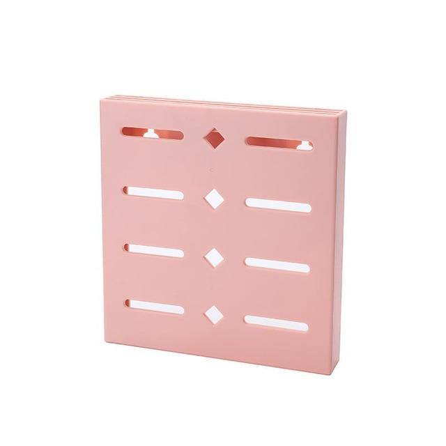 Viskana 2PCS Square Pastel Mavi Wall-Mounted Knife Organizer