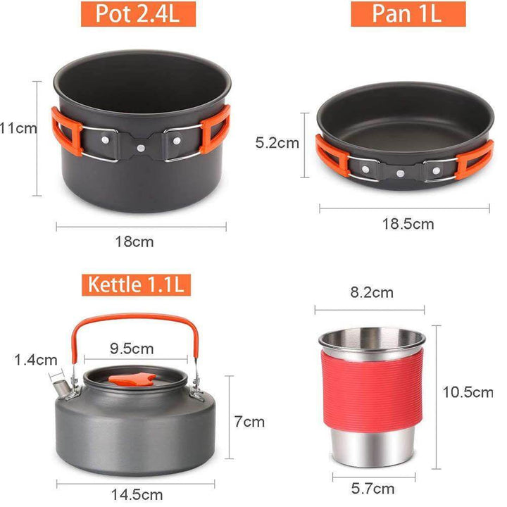 Spider X Camping Stove Set with Cookware | Viskana