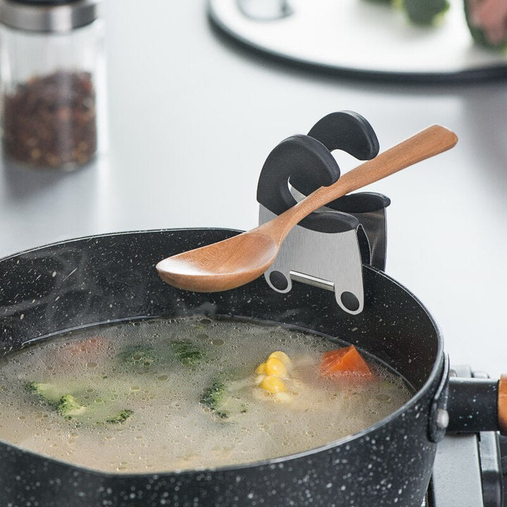 Viskana Stainless Steel Clip Cookware Spoon Holder