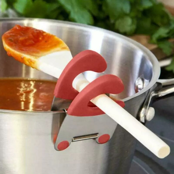 Viskana Stainless Steel Clip Cookware Spoon Holder