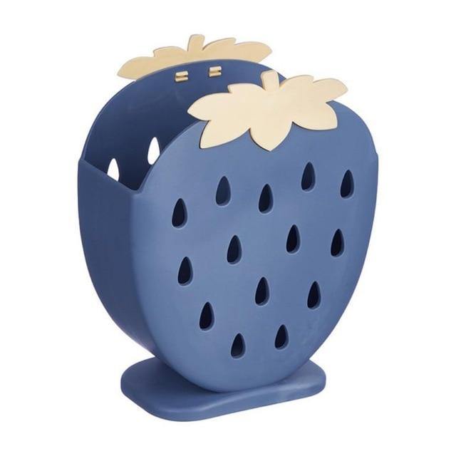 Viskana 2PCS Cute Strawberry Cutlery Organizer Box