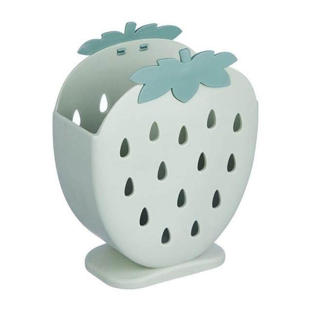 Viskana 2PCS Cute Strawberry Cutlery Organizer Box