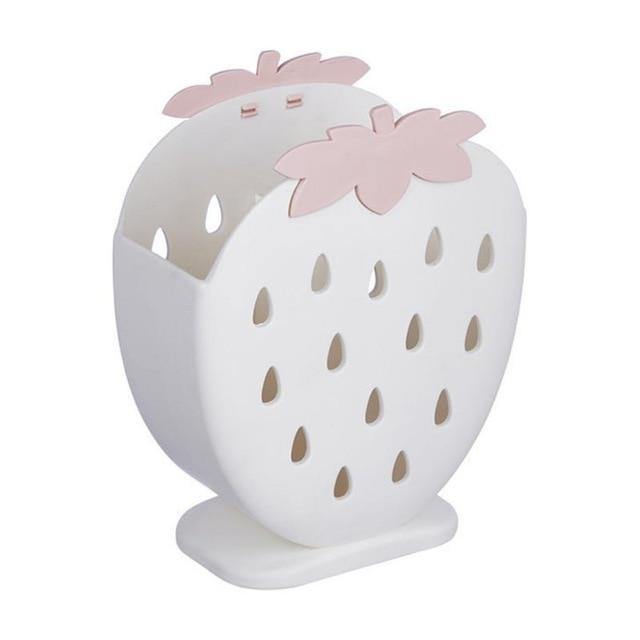 Viskana 2PCS Cute Strawberry Cutlery Organizer Box