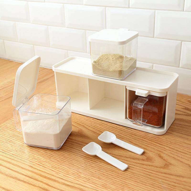 Viskana Multiple Boxes Seasoning Herb Kitchen Organizer