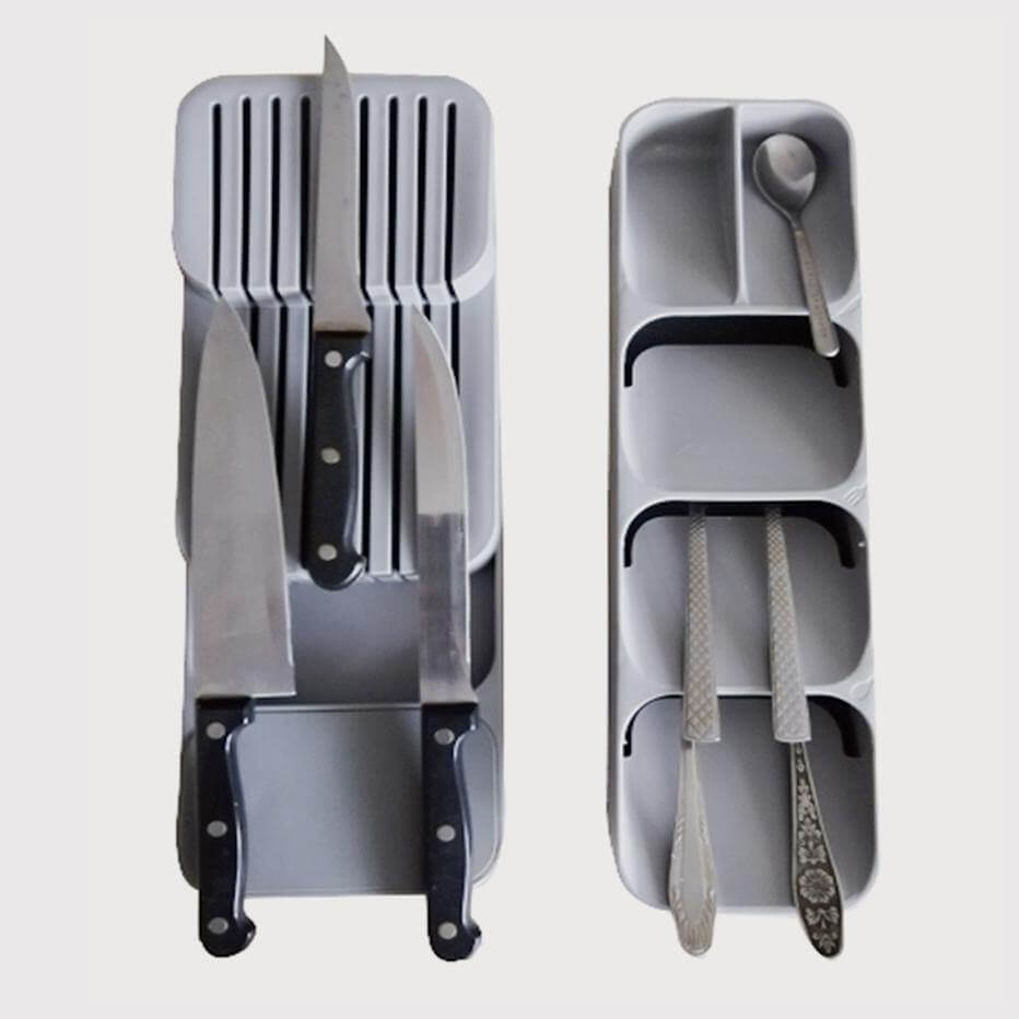 Viskana Hidden Multilayer Silverware Organizer