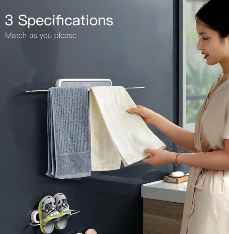 Viskana Stainless Steel Wall-Mounted Foldable Towel Hanger