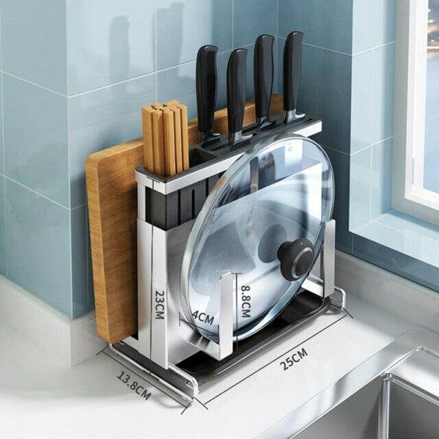 Viskana Stainless Steel Kitchen Utensils Organizer Drying Rack
