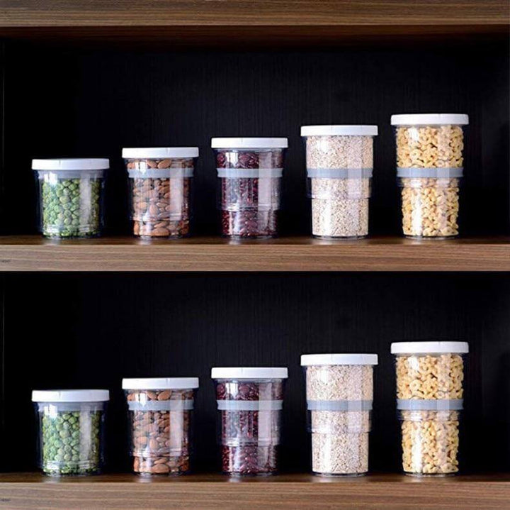 Viskana Compressible Pantry Organizer Food Jar